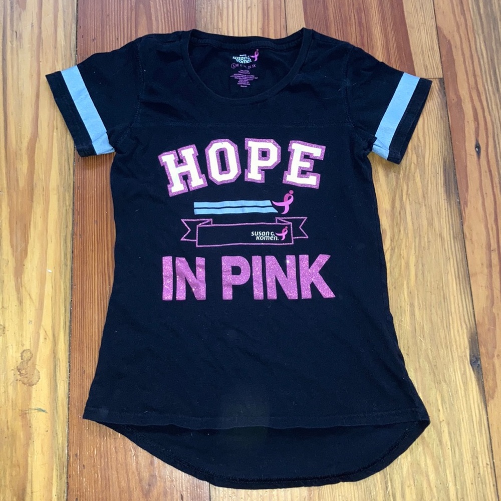 Hope in Pink cancer short sleeve t-shirt sz.S